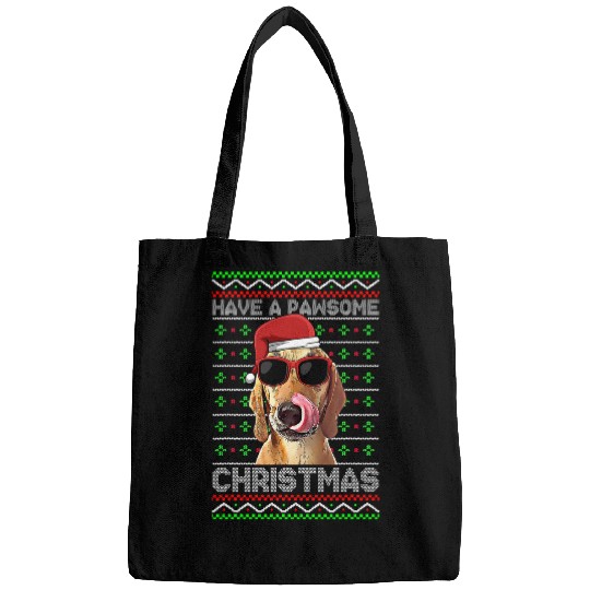 Coonhound Pet Redbone Coonhound Dog Funny Pawsome Christmas Bags