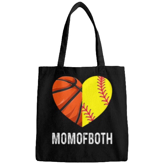 Sport Basketball Softball Mom of Both Bags