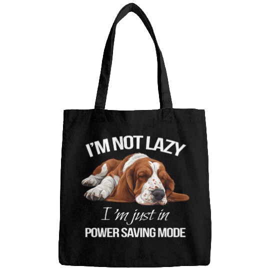 Basset Hound Pet Breed Dog Owner Power Saving Mode Bags