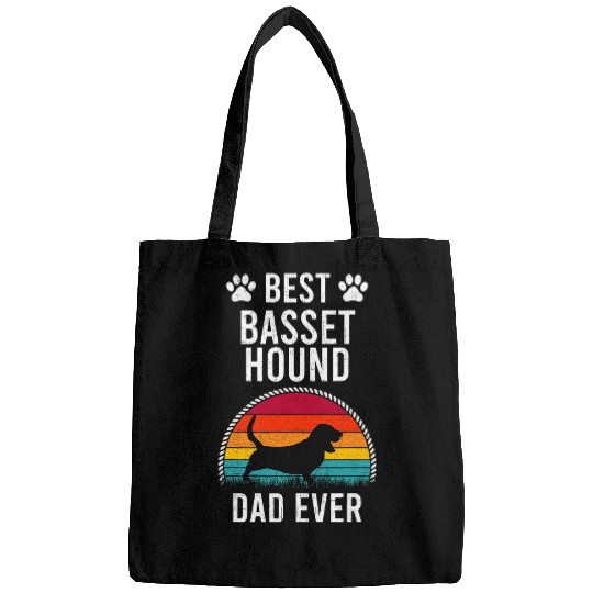 Basset Hound Pet bests Basset Hound DAD Ever Dog Lover Bags