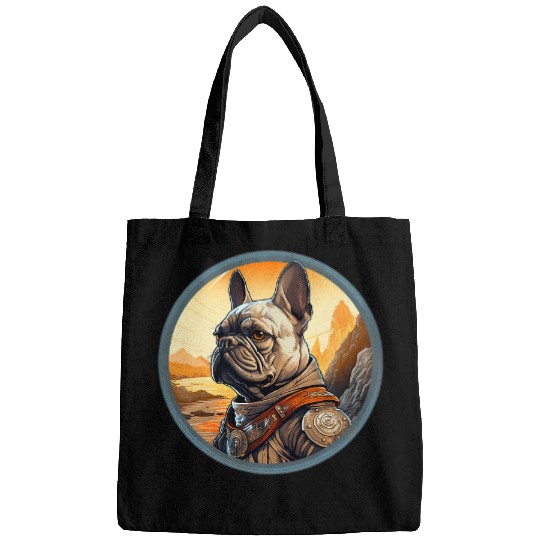 French Bulldog Pet Viking Funny Dog Medieval Bags