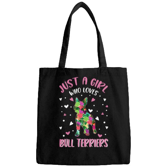Bull Terrier Pet Just a girl who loves Bull Terriers Girl 23 Bags