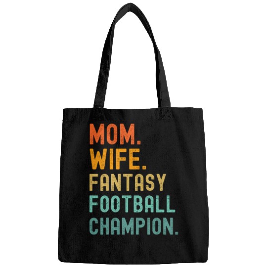 Sport American Football Mom Wife Fantasy Football Champion Womens Champ Draft Bags