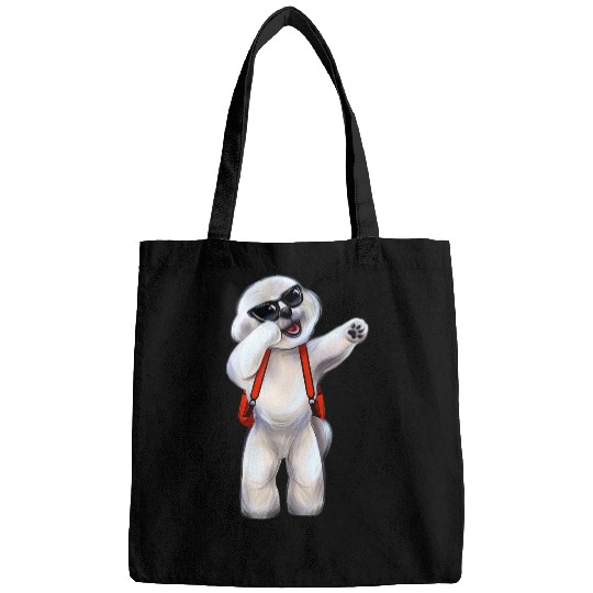 Bichon Pet Frise Dabbings Bichon Frise Dog Lovers Backpack Back To School Bags