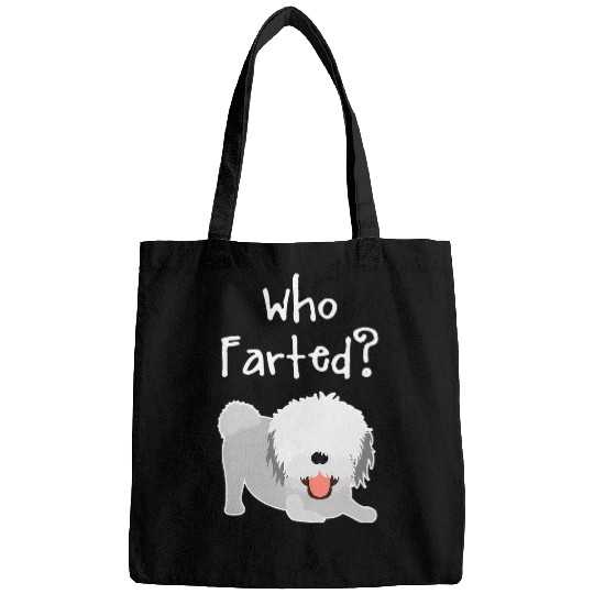 Bearded Collie Pet funny dog lover gift idea who farted Bags