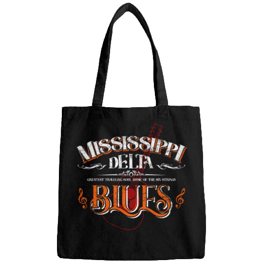 Funny Guitar Mississippi Delta Blues Guitar Vintage Music Bags