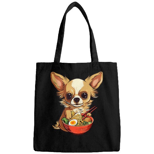 Chihuahua Pet Ramen Chihuahua Anime Kawaii Otaku Manga Bags