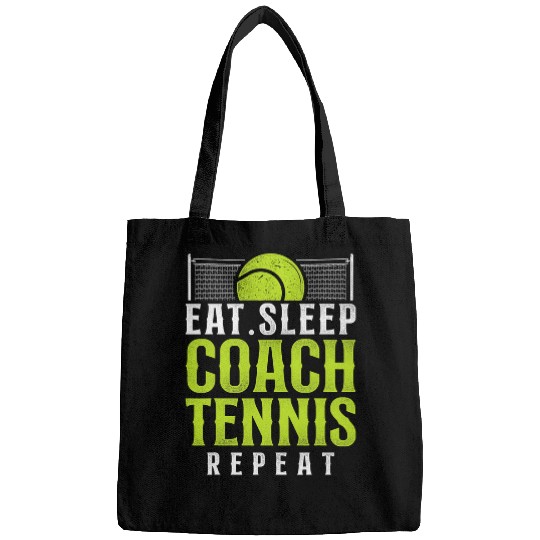 Sport Tennis Player Racket Coachs Eat Sleep Coach Bags