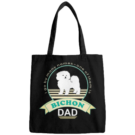 Bichon Pet Frise Dad NickerStickers Bichon Frise Bags