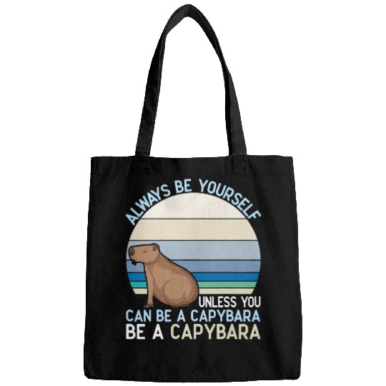 capybaras Mammal Always Be Yourself Unless You Can Be a capybaras Retro Bags