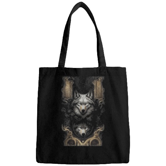 Coyote Mammal Baroque wolfs Black Paper Tarot Card Mage Combat Scene Bags