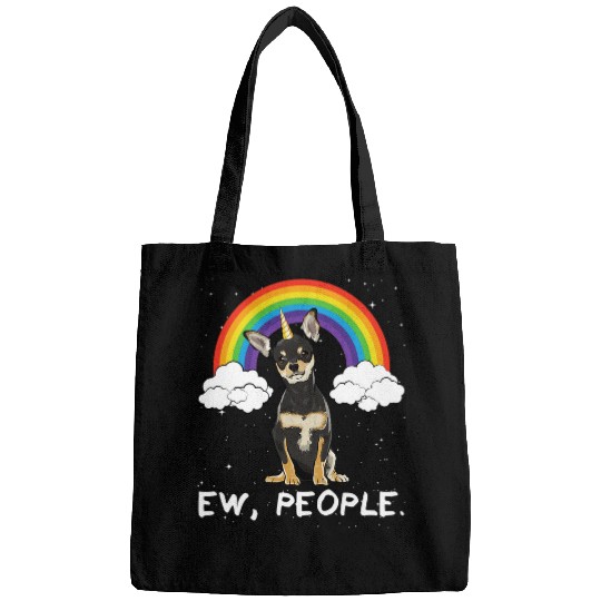 Chihuahua Pet Rainbow Black Chihuahua Ew People Unicorn Bags