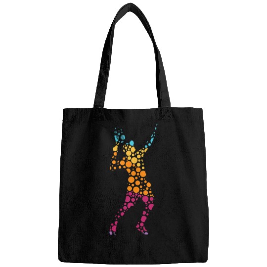 Sport Tennis Polka Dot Day Tennis Player International Dot Day Bags