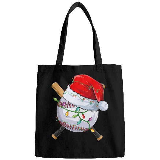 Sport Baseball christmas baseball team santa sports design men boys Bags