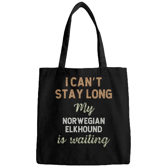 Elkhound Pet Cute Norwegian Elkhound Dog Breed Owner Love Puppy Bags