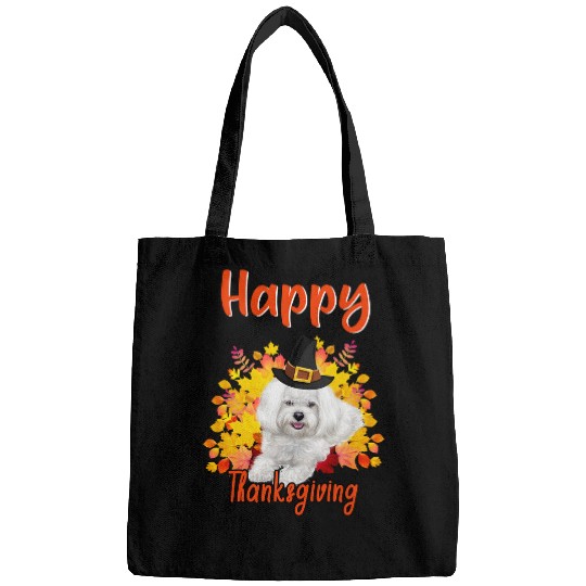 Maltese Pet Happy Thanksgiving Funny Turkey Maltese Lover12 Bags