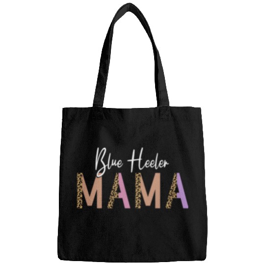Australian Cattle Pet Blue Heeler Mama Mom Australian Cattle Dog Leopard Print Bags