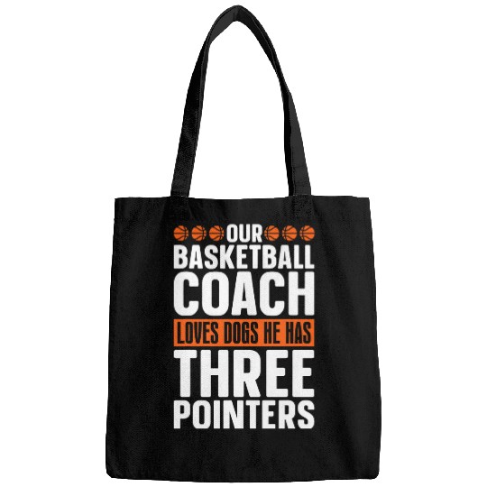 Sport Basketball A Basketball Coachs Loves Dogs 3 Pointers Basketball Coach Bags