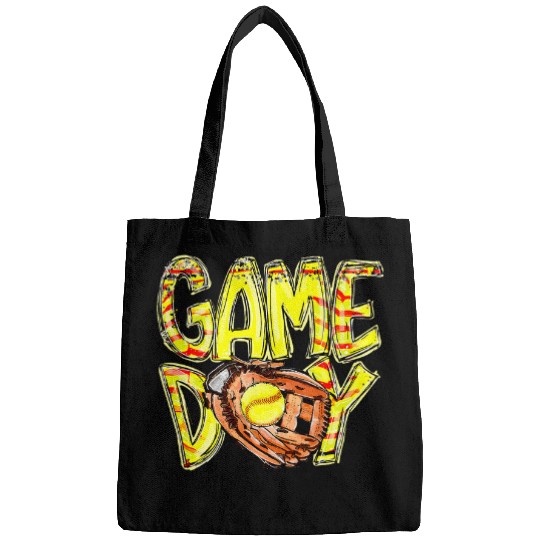 Sport Softball Mom Softball Game Day Vibes Mothers Day Softball Glove Women Bags