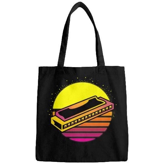 Funny Harmonica Sunset Harmonica Orchestra Member Bags