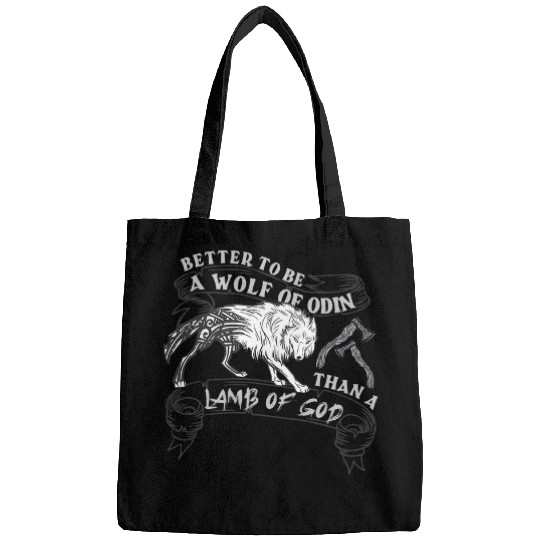 Coyote Mammal Be A wolfs Of Odin Than A Lamb Of God Viking Norse For Men 9 Bags