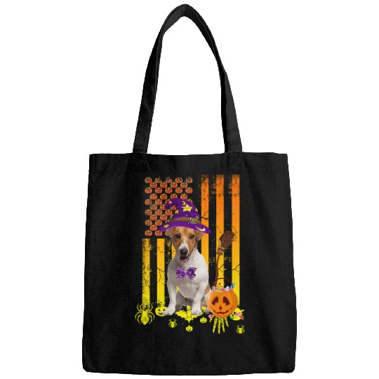 Jack Russell Pet Pumpkin American Flag Halloween Dog 388 Bags