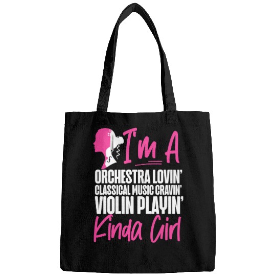 Funny Violin Violinist Girl Im A Orchestra Lovin Classical Music 2 Bags