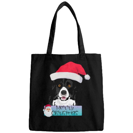 Border Collie Pet Merry Christmas Border Collie Sheep Herding Bags
