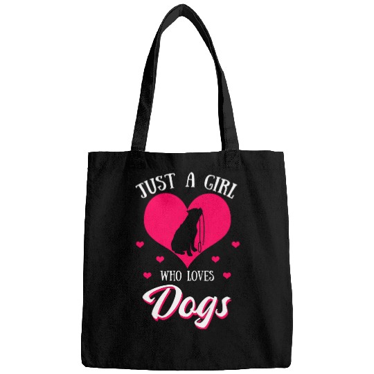 Bull Terrier Pet Just A Girl Who Loves Dog Puppy American Pit Bags