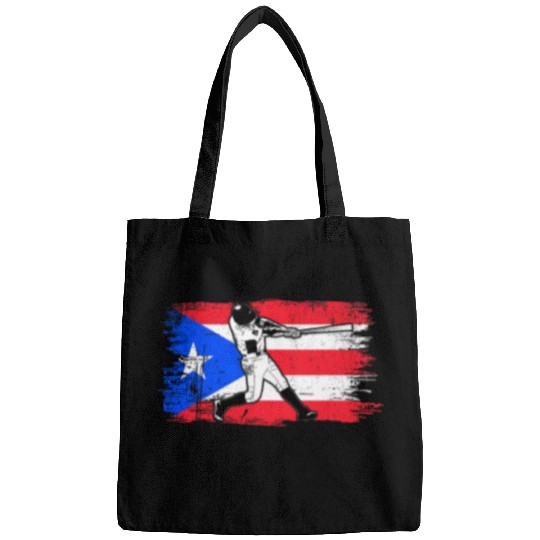 Sport Baseball Puerto Rico Flag Puerto Rican Beisbol in Boricua Bags
