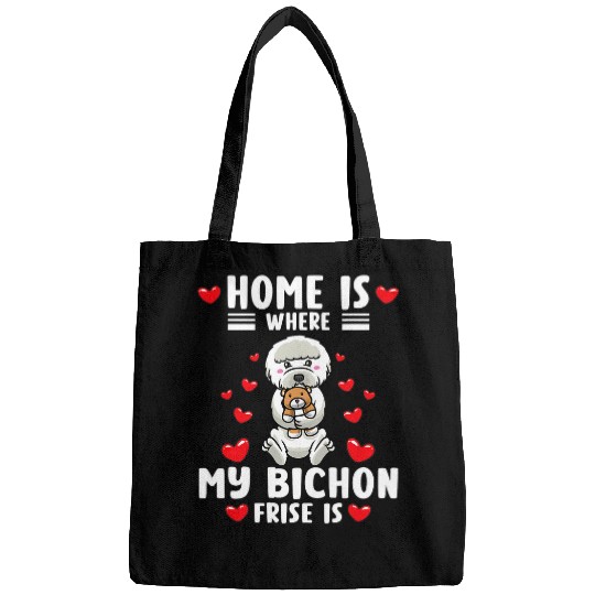 Bichon Pet Frise Kawaii Dog With Stuffed Animal Bags