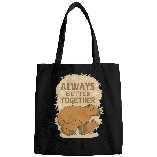 capybaras Mammal Better Together capybaras Fan Club Funny Cute Bags