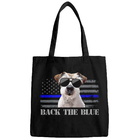 Jack Russell Pet Thin Blue Line American Flag Police 3 Bags