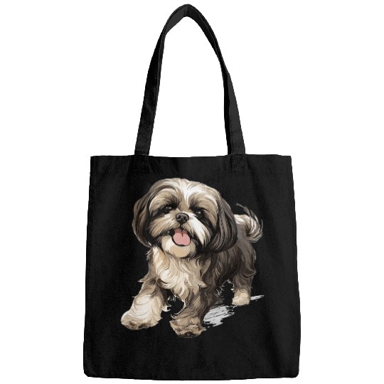 Shih Tzu Pet Hsi Shih dog Pet Dog Breed Cute Graphic Bags