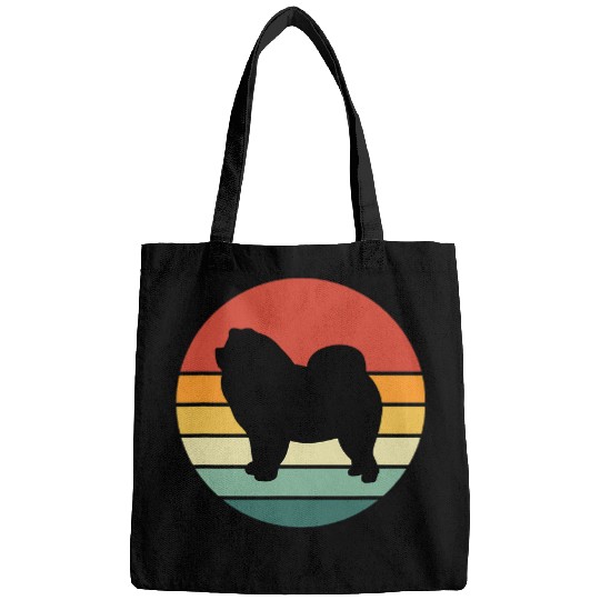 Chow Chow Pet Retro Funny Chow Chow Dog Lover Owner Women Girls 9 Bags