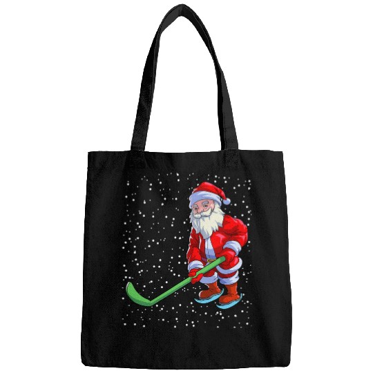 Sport Hockey Christmas Men Boys Ice Hockey Santa Claus Bags
