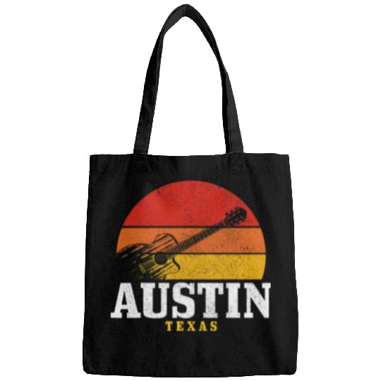 Funny Guitar Austin Texas Guitar Country Music Folk Jazz vintages Guitarist Bags