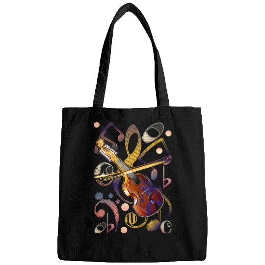 Funny Violin With Notes Design for Violin Player and Musicians 230 Bags