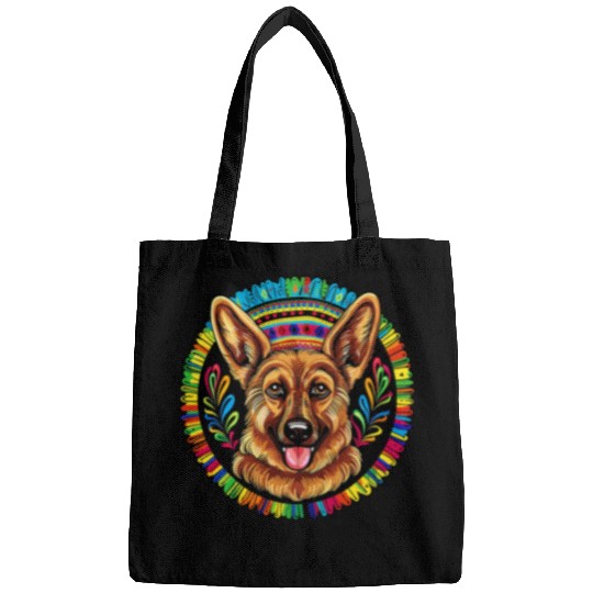 German Shepherd Pet Funny Dog Cinco de Mayo Party Animal Fiesta Bags