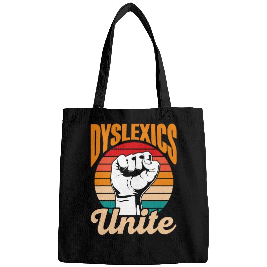 Dyslexics Unite Awareness Speech Therapy Dyslexic Dyslexia Bags