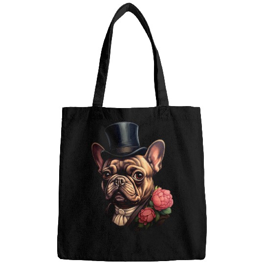 French Bulldog Pet Victorian French Bulldog Lovers Owners Dog Art Design Bags