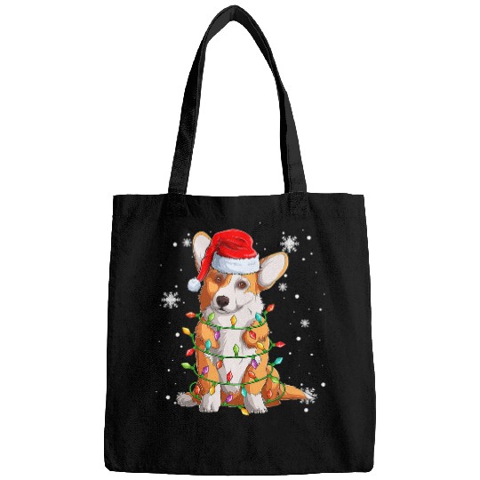Corgi Pet Dog Dog Christmas Light Christmas Dog Santa hat Lover 29 Bags