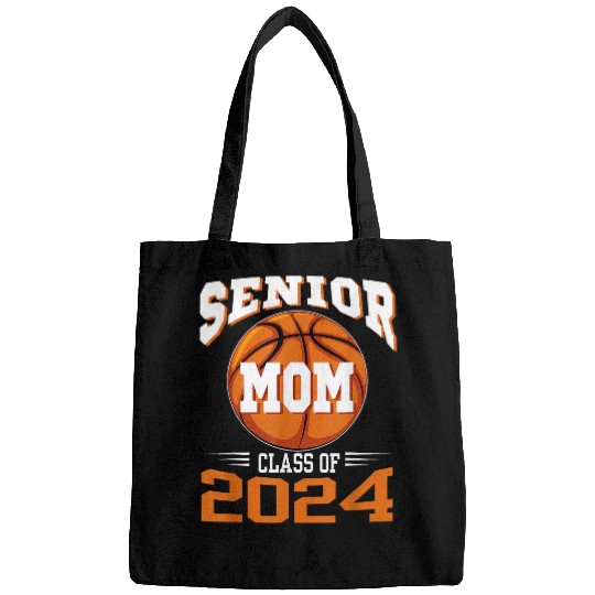 Sport Basketball Senior Mom Class of 2024 Parent Basketball Graduation 3 Bags