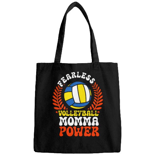 Sport Volleyball Mom Fearless Volleyball Momma Power Bags