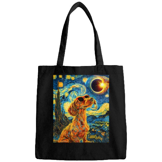 Dachshund Pet Total Solar Eclipse Dachshund Dog 1 Bags
