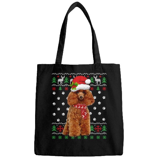 Poodle Pet Ugly Sweater Christmas Poodle Dog Puppy xmass Pajama 109 Bags