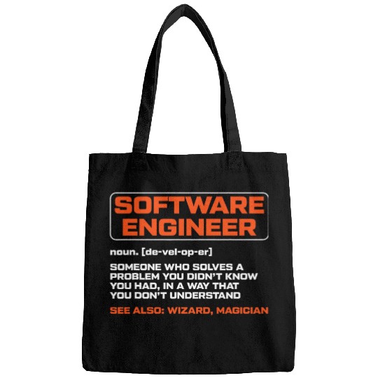 Software Engineer Developer Definition Programming Coder Bags