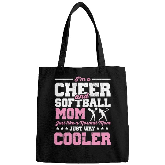 Sport Softball Cheer Mom Graphic Women Moms Cheerleader 10 Bags