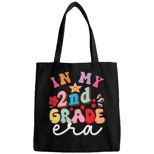 In My 2nd Grade Era Student Retro Groovy Bags
