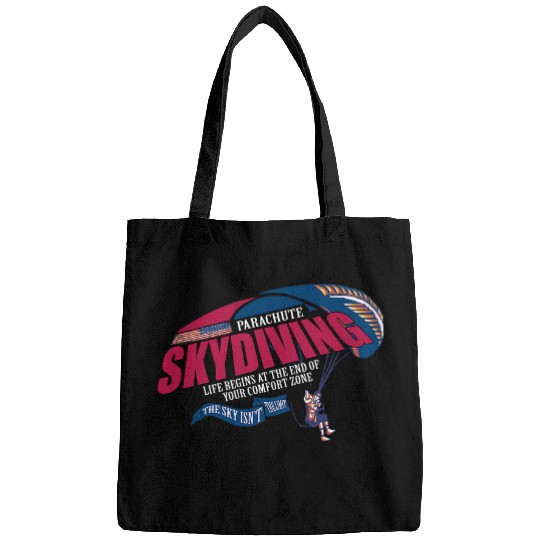 Parachute Skydiving Funny Parachuting American Flag Bags
